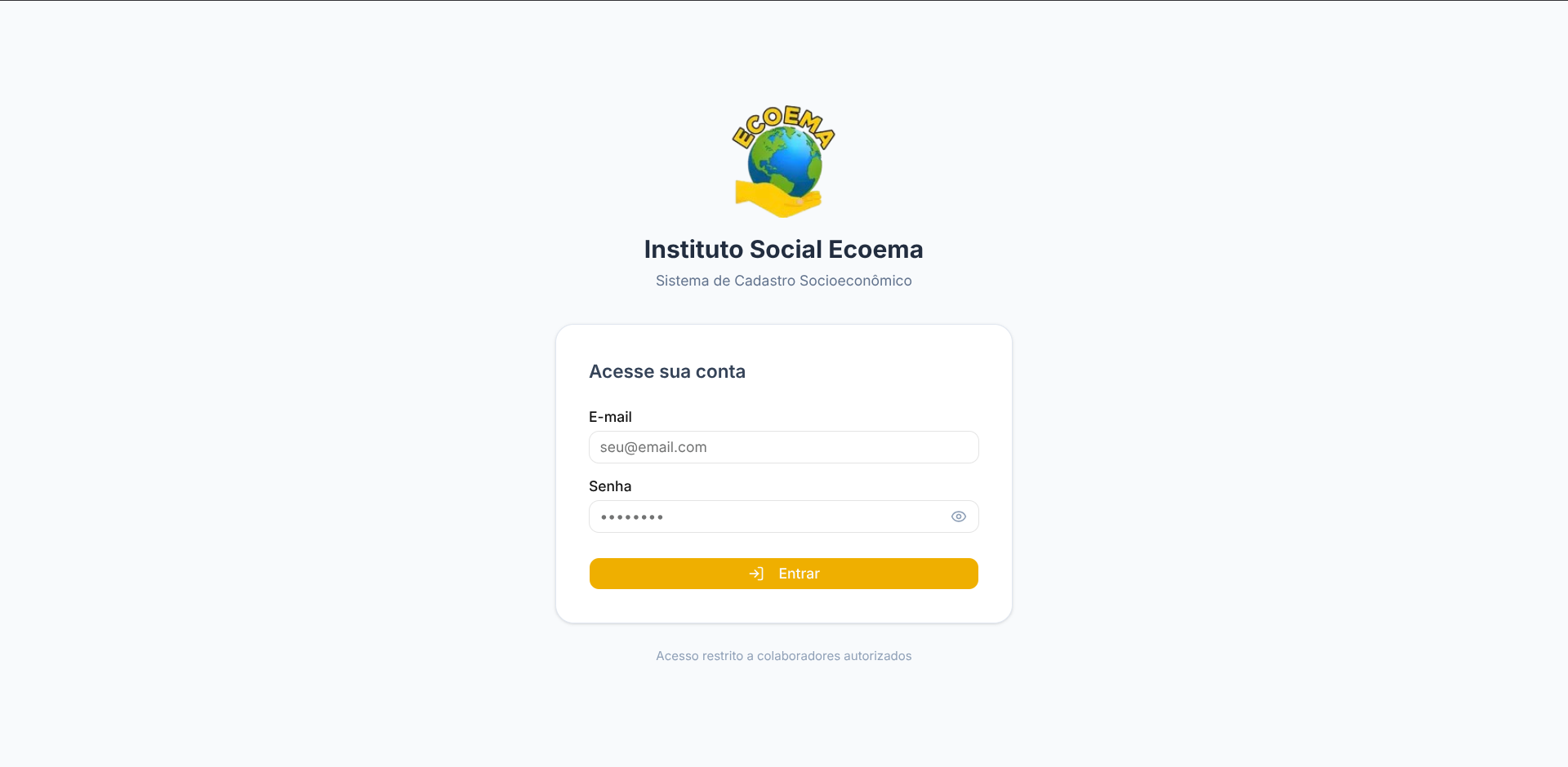 Imagem 1 do projeto Cadastros Ecoema